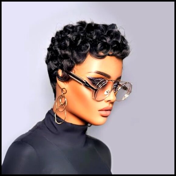 Short Pixie Cut Wig 100% Human Hair Glueless Natural Looking Machine Made